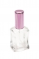 Preview: Parfümflakon 15ml inkl. Alu-Zerstäuber und kappe rosa eckig